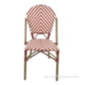 Moderner Pariser Bistro Restaurant Wicker Chair Rattan